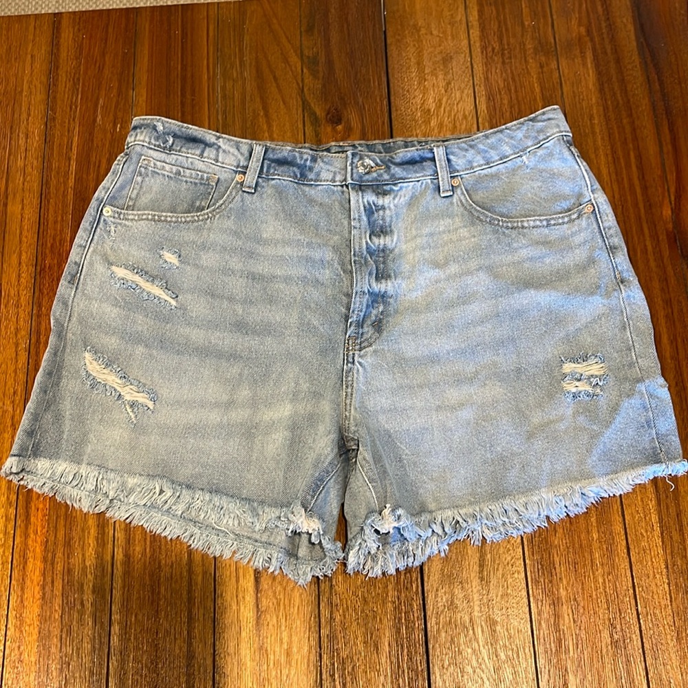 Wild fable Super High Rise Cutoff Frayed Jean shorts Size 16